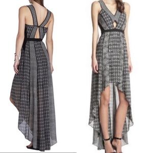 BCBGMAXAZRIA cutout high-low gown size 2